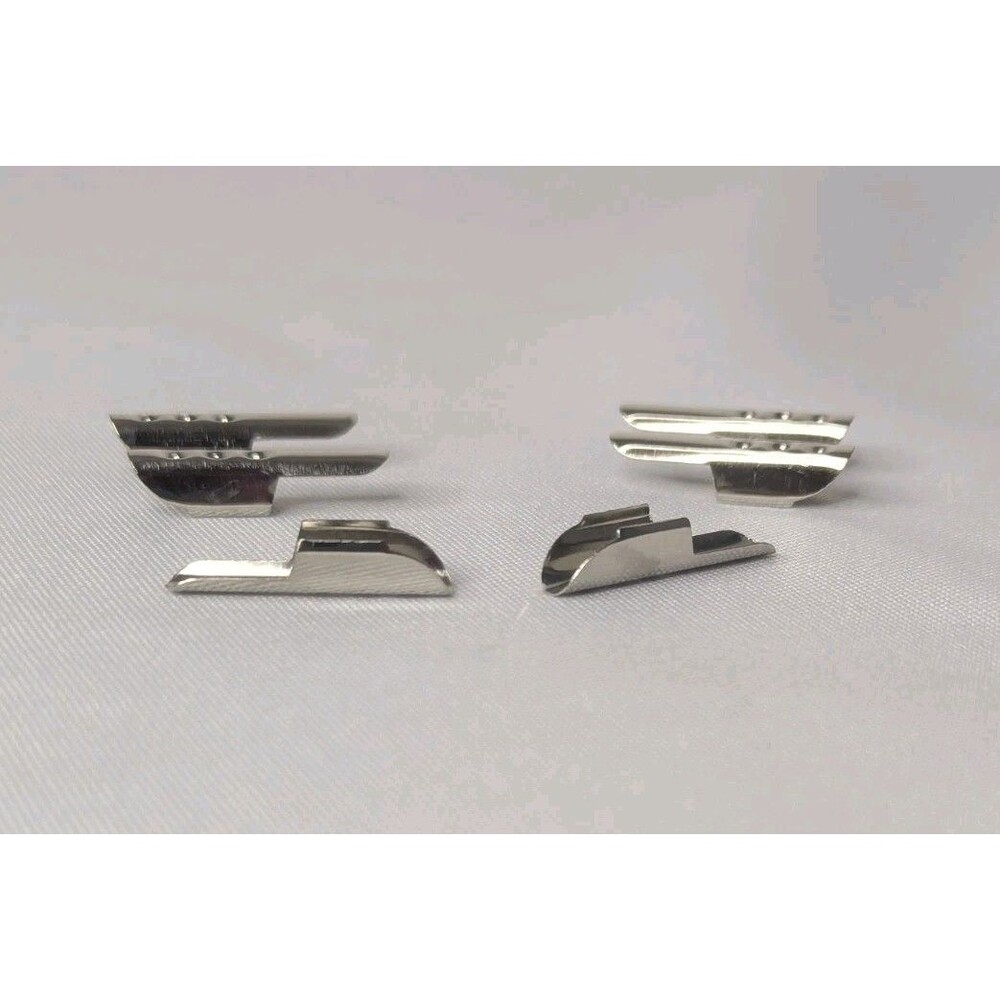 Mandala Crafts 0.9 Inch Silver  Barbed Cord Ends - Picture 3 of 3
